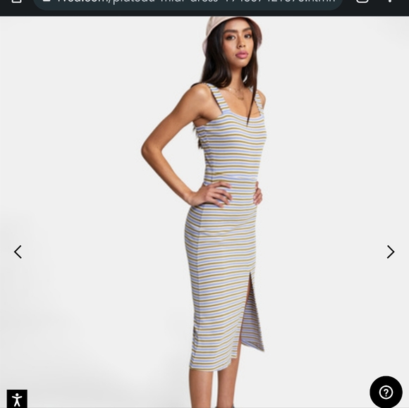 RVCA Plateau Midi Dress - Picture 2 of 6